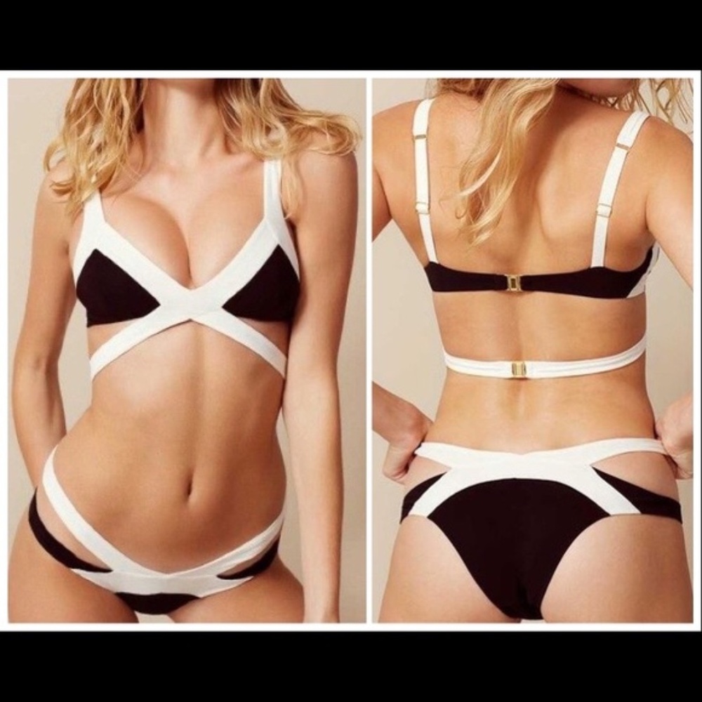 NWT Agent Provocateur Mazzy White Black Bottom AP4 - Picture 5 of 6